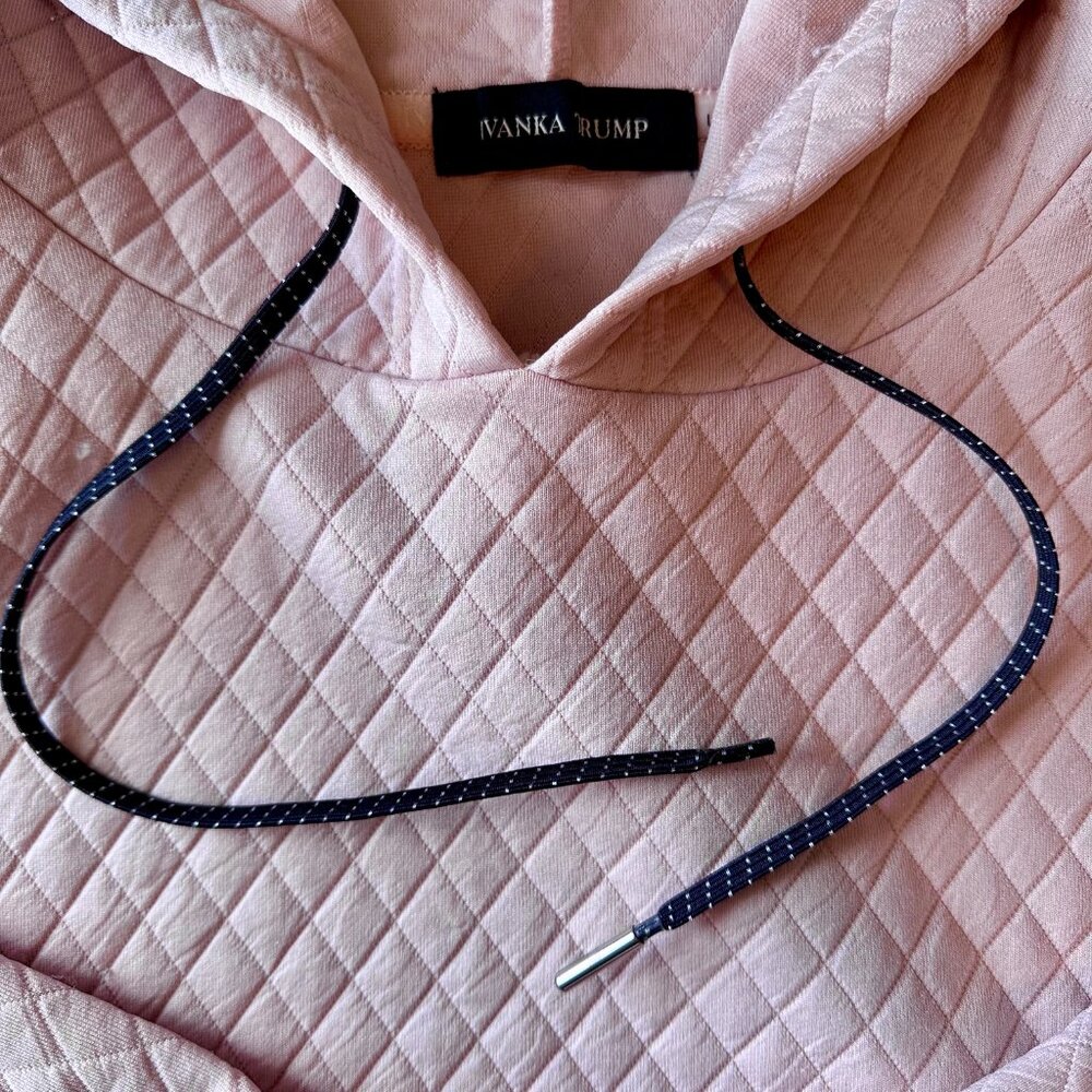 Ivanka Trump pink quilted hoodie, Size L - Picture 7 of 12